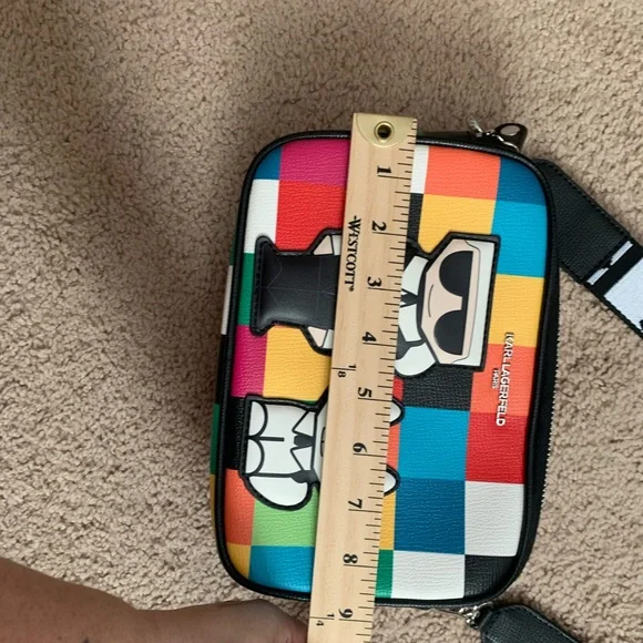 Karl Lagerfeld Colorful Graphic Crossbody Bag - Picture 7 of 11